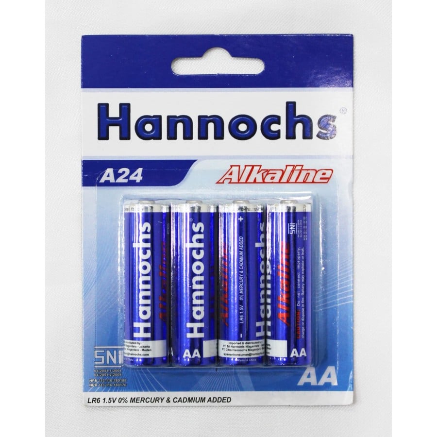 Baterai / Battery Hannochs Alkaline AA/A2 - 4 Pcs