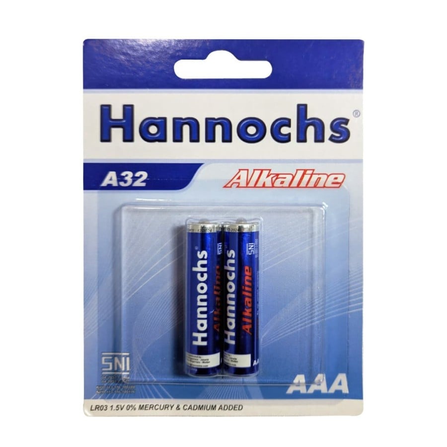 Baterai / Battery Hannochs Alkaline AAA/A3 - 2 Pcs
