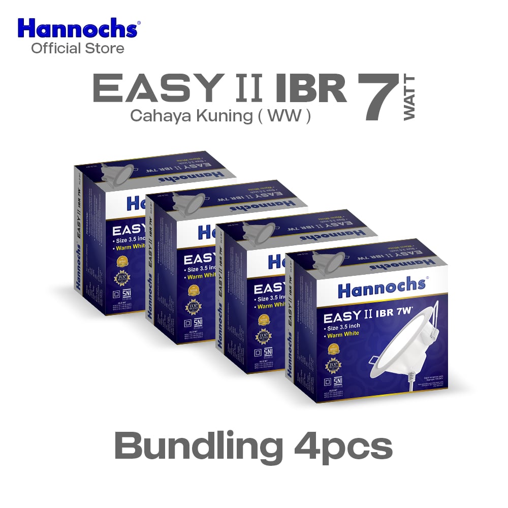 Hannochs Lampu Downlight LED EASY II 7W IBR INBOW isi 4pcs