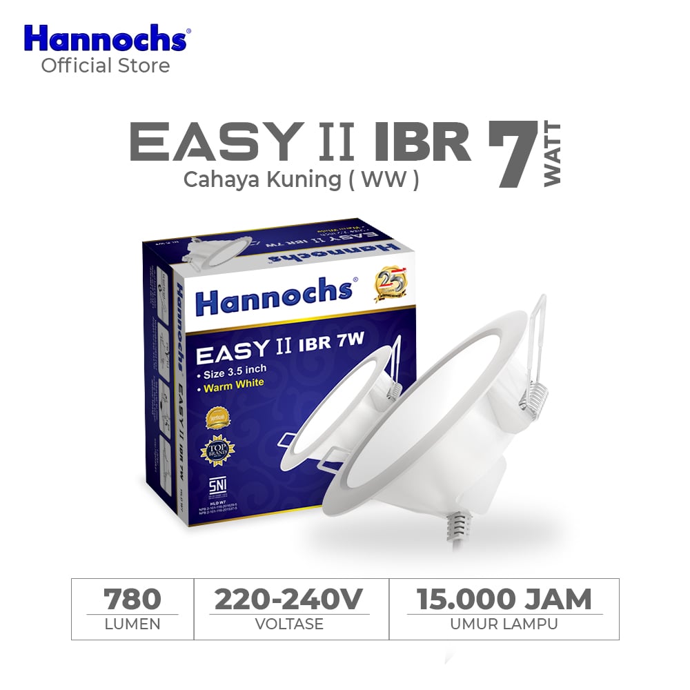 Hannochs Lampu Downlight LED EASY II 7W IBR INBOW