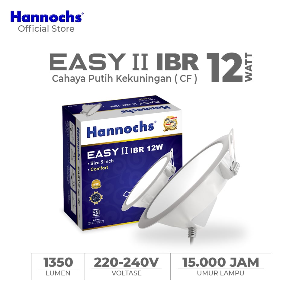 Hannochs Lampu Downlight LED EASY II 12W IBR INBOW