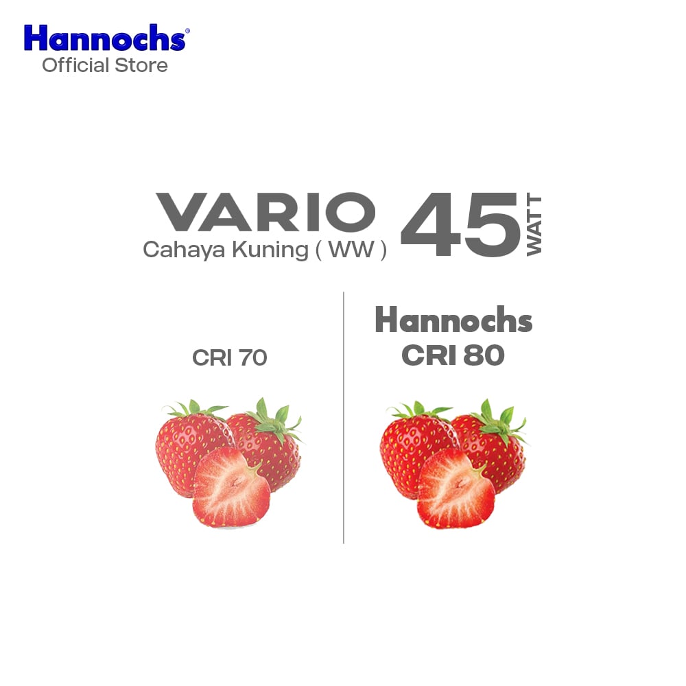 Hannochs Lampu Bohlam LED Vario 45W Cahaya Kuning
